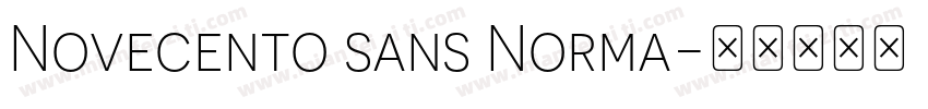 Novecento sans Norma字体转换